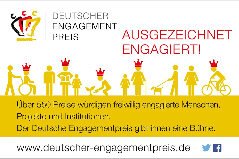 Aufruf zum Abstimmen beim Deutschen Engagementpreis