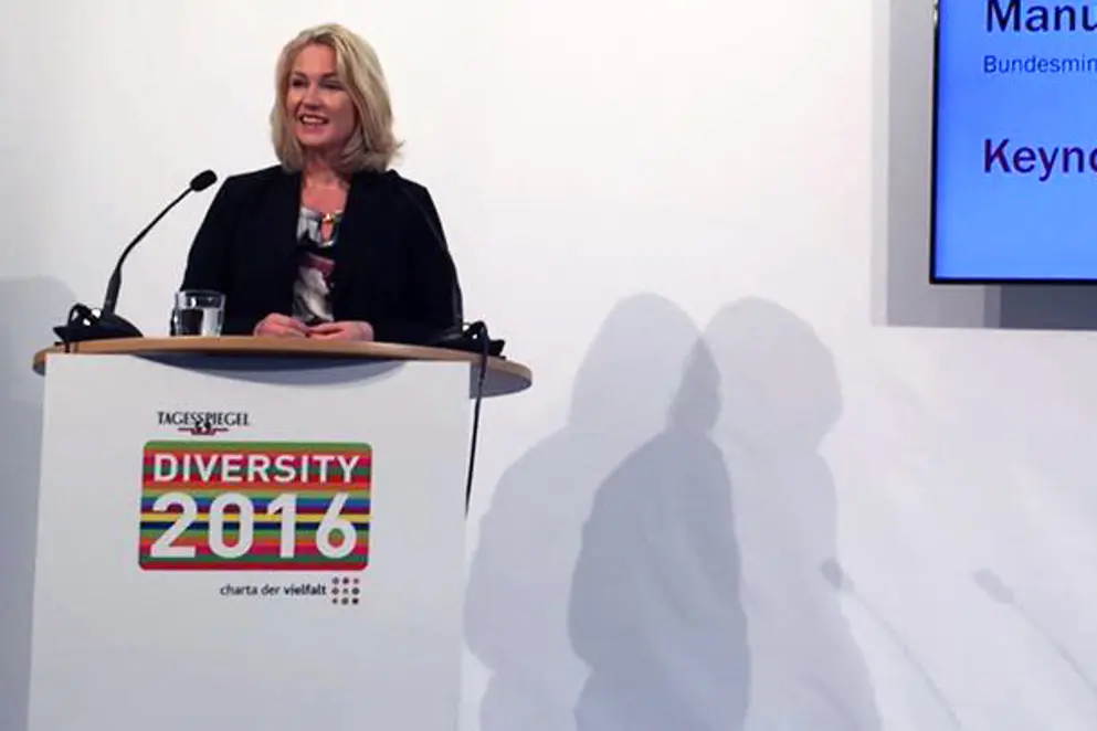 Manuela Schwesig spricht auf der 5. Diversity-Konferenz in Berlin