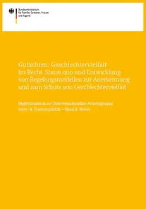  Titelseite Gutachten Geschlechtervielfalt im Recht Band 8