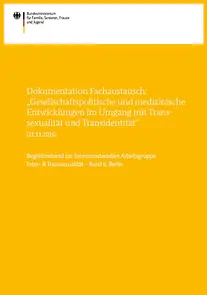 Titelseite Gesellschaftspolitische und medizinische Entwicklungen im Umgang mit Transsexualität und Transidentität