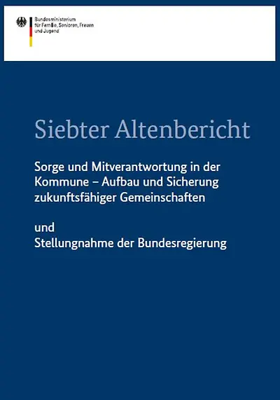 Titelseite 7. Altenbericht und Stellungnahme der Bundesregierung
