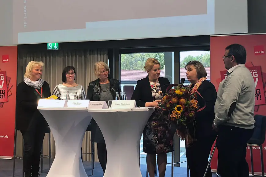 Das Bild zeigt Dr. Franziska Giffey