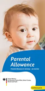Titelseite Flyer Elterngeld - englisch