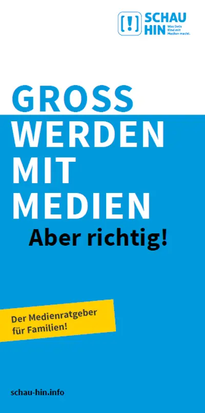 Titelseite Flyer Gross werden mit Medien - Aber richtig!