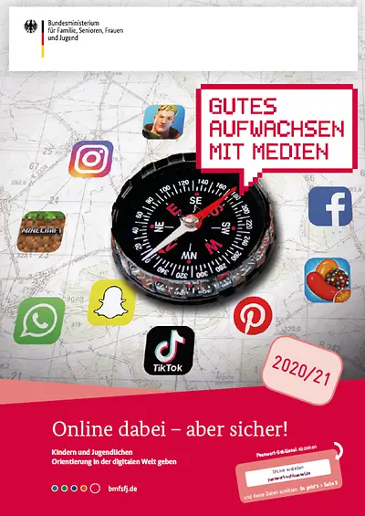 Titelseite der Broschüre "Online dabei - aber sicher"