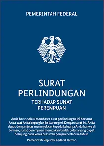 Cover des Schutzbriefes gegen weibliche Genitalverstümmelung in Indonesisch