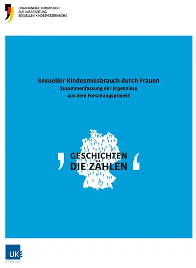 Screenshot Titelseite der Broschüre Sexueller Kindesmissbrauch durch Frauen