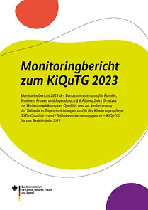 Titelseite des Monitoringberichts zum KiQuTG 2023