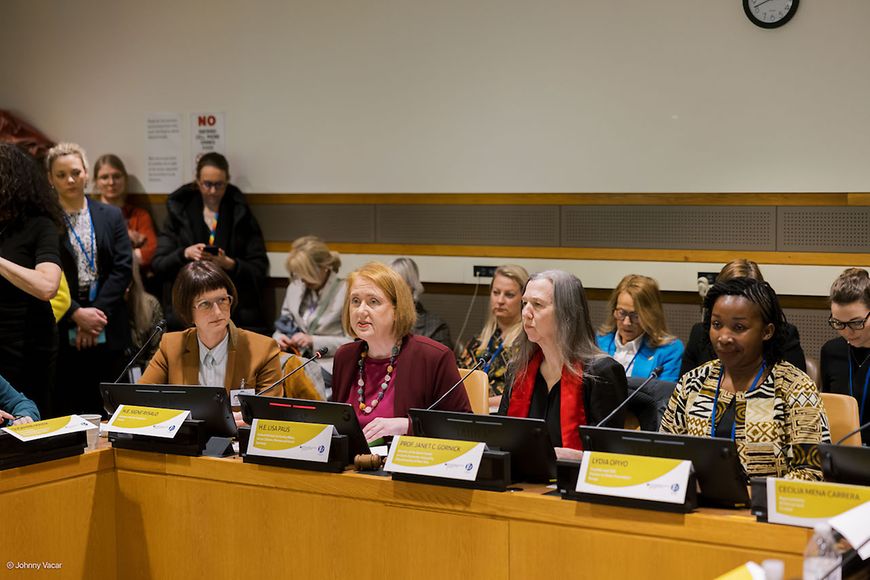 Lisa Paus und die BMFSFJ Delegation bei den VN in New York