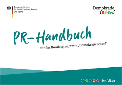 Titelseite PR-Handbuch Bundesprogramm Demokratie leben