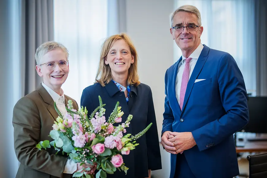 Karin Prien mit Dr. Pettra Bahr und Ingo Behnel