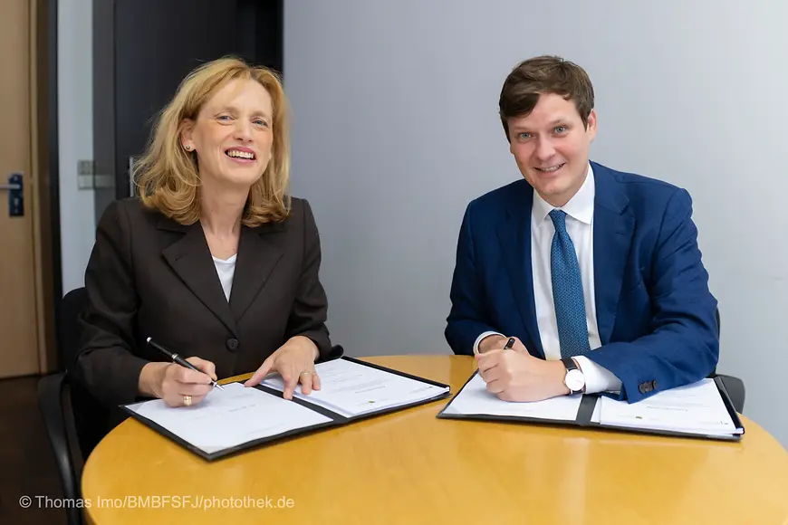 Karin Prien mit Conrad Clemens