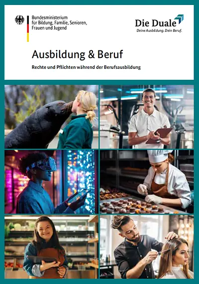Titelseite der Broschüre "Ausbildung und Beruf"