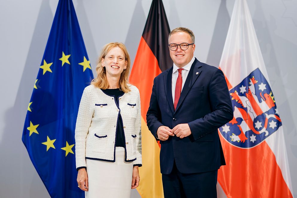 Karin Prien und Mario Voigt