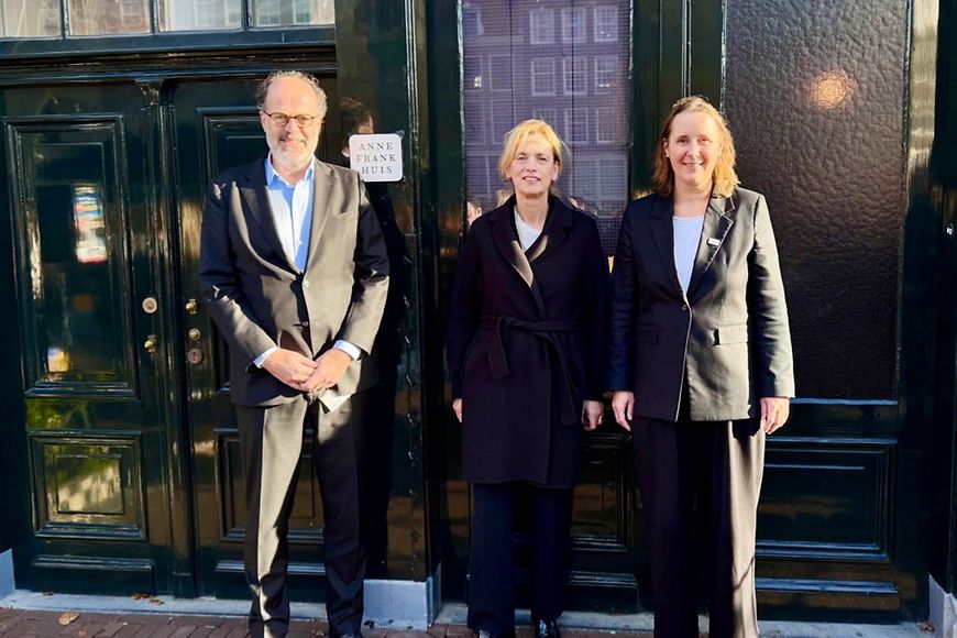 Karin Prien im Anne Frank Haus in Amsterdam