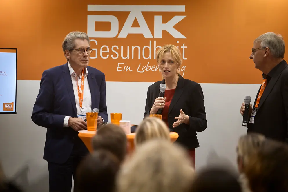 Karin Prien und Andreas Storm im Gespräch