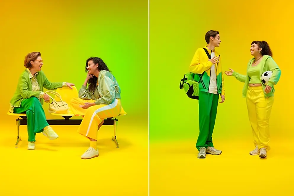 Collage aus drei Bildern mit jeweils zwei Menschen im Gespräch