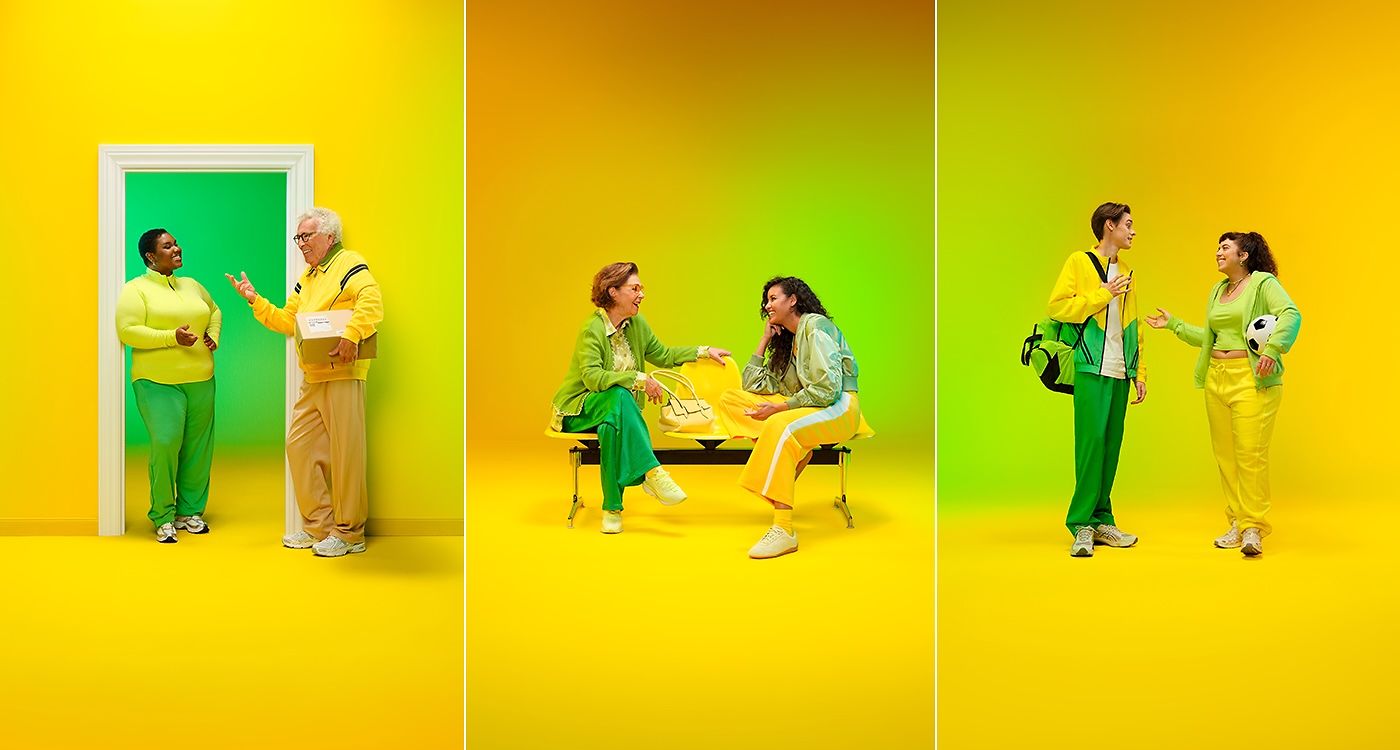 Collage aus drei Bildern mit jeweils zwei Menschen im Gespräch