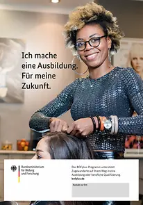 Cover des Plakats "BOFplus - Ich mache eine Ausbildung. Für meine Zukunft."
