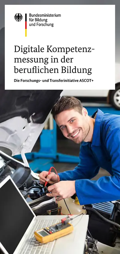 Coverbild der Broschüre Digitale Kompetenzmessung in der beruflichen Bildung