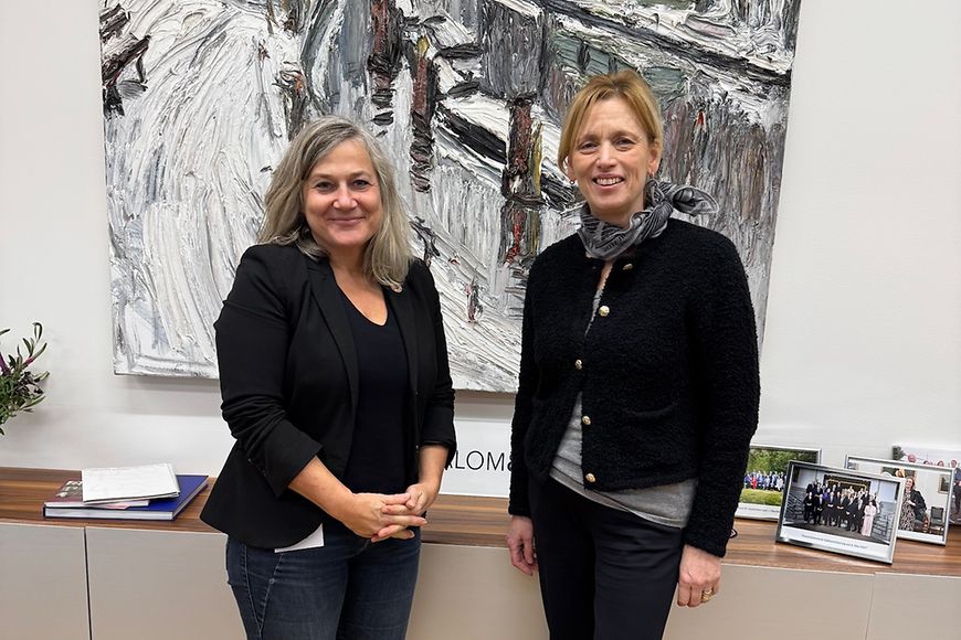 Karin Prien mit Katja Hinze