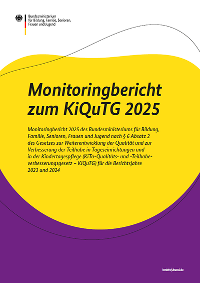 Titelseite vom Monitoringbericht zum KiQuTG 2025