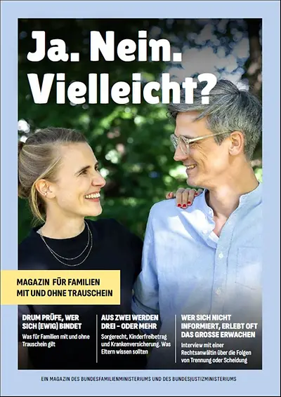  Titelseite Magazin "Ja. Nein. Vielleicht?"