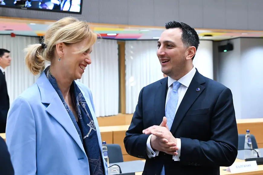 Karin Prien und Glenn Micallef