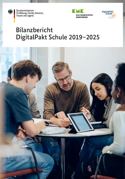 Titelseite vom Bilanzbericht DigitalPakt Schule 2019-2025