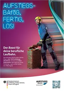 Plakat A1 Aufstiegs-BAföG 2026 Motiv: Dachdeckermeister 