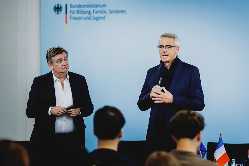 Ingo Behnel und DFJW-Generalsekretär Tobias Bütow