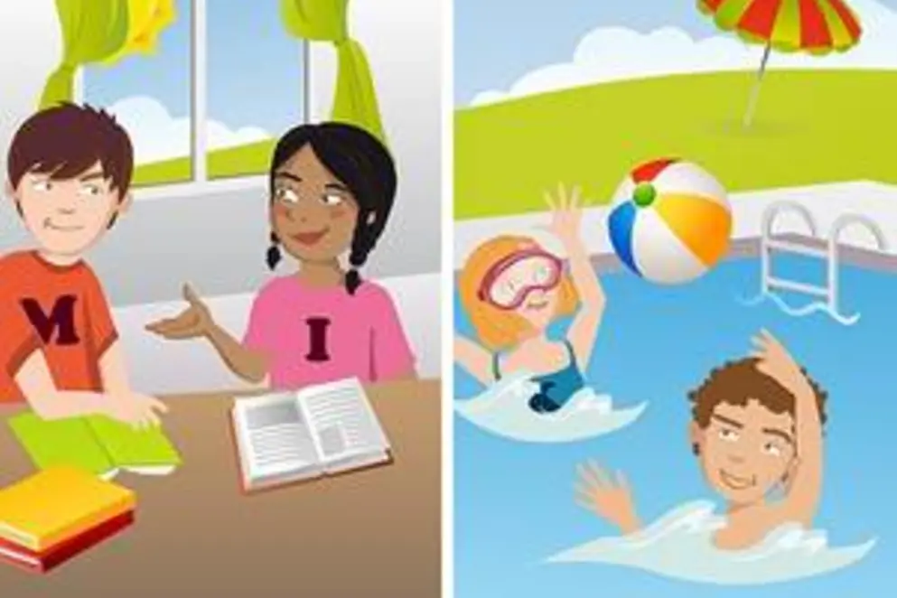 Postkartenmotiv der Mitmach-Aktion "Sende deine Feriengrüße an deine Kinderministerin Manuela Schwesig