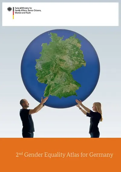 Titelseite der Broschüre "2. Atlas zur Gleichstellung von Frauen und Männern in Deutschland - englische Version"