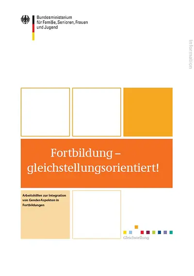 Titelseite Fortbildung - gleichstellungsorientiert!