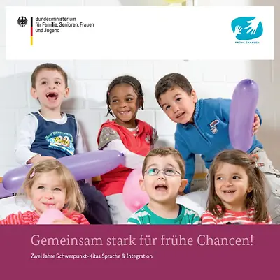 Titelseite der Broschüre: Gemeinsam stark für frühe Chancen