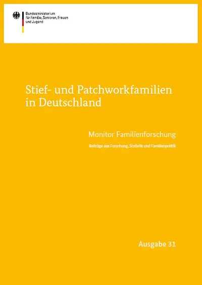 Cover der Broschüre Stief- und Patchworkfamilien in Deutschland