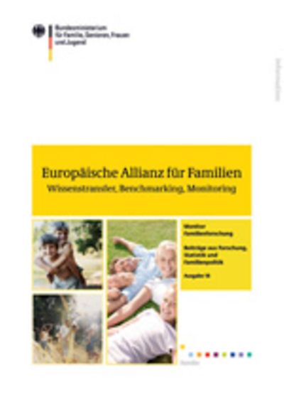 Cover des Flyers Europäische Allianz für Familien