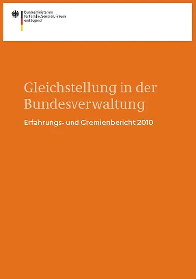 Titelseite: Gleichstellng in der Bundesverwaltung