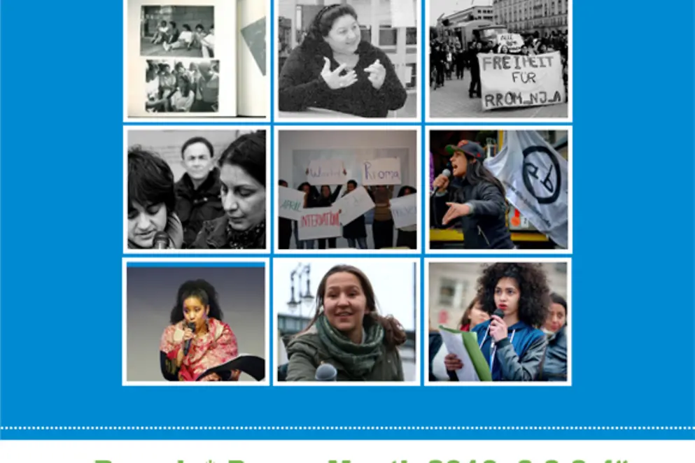 Ausschnitt aus dem Flyer zum Programm des Romnja Power Month 2016